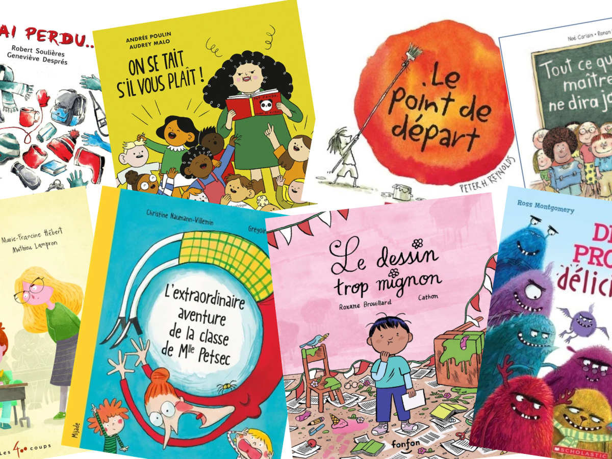 Sélection d&rsquo;albums jeunesse mettant en vedette des&nbsp;enseignant.es